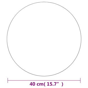 Oglindă de perete, 40 cm, sticlă, rotundă - Img 9