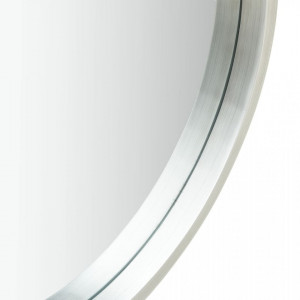 Oglindă de perete cu o curea, 50 cm, argintiu - Img 3