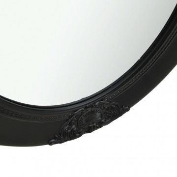 Oglindă de perete în stil baroc, negru, 50 x 70 cm - Img 6