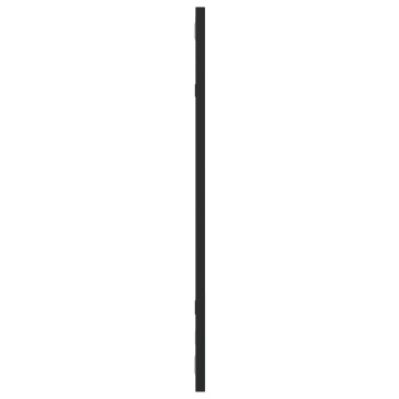 Oglindă de perete, negru, 30x60 cm, dreptunghiulară, fier - Img 4