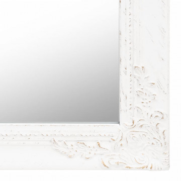 Oglindă de sine stătătoare, alb, 50x200 cm - Img 5