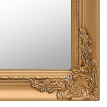 Oglindă de sine stătătoare, auriu, 45x180 cm - Img 5
