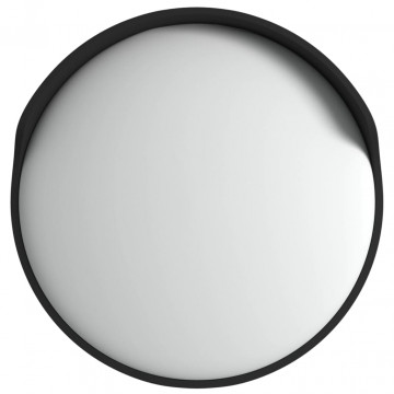 Oglindă de trafic convexă exterior, negru, Ø60 cm, policarbonat - Img 2