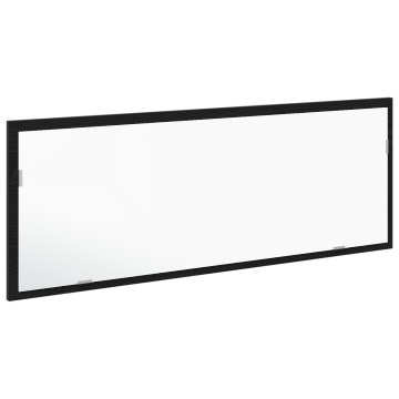 Oglindă LED pentru baie cu cadru din stejar negru, 100x8,5x37 cm, din lemn îngineresc - Img 4