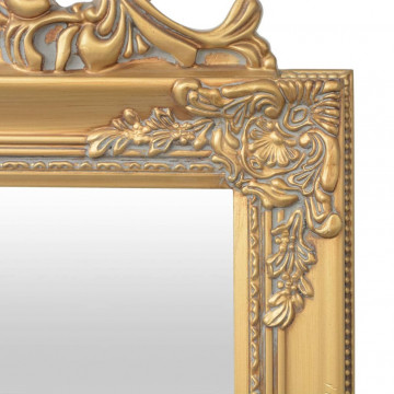 Oglindă verticală în stil baroc 160 x 40 cm auriu - Img 4