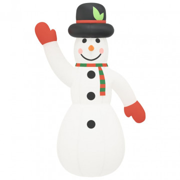 Om de zăpadă gonflabil pentru Crăciun cu LED-uri, 455 cm - Img 4