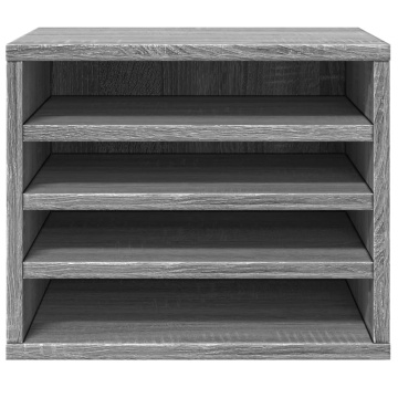 Organizator birou, gri sonoma, 36x26x29,5 cm lemn prelucrat - Img 4