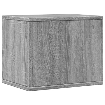 Organizator birou, gri sonoma, 36x26x29,5 cm lemn prelucrat - Img 5