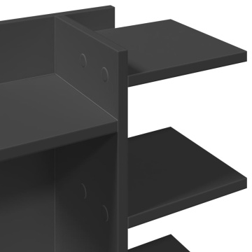 Organizator birou, negru, 42x21,5x42 cm lemn prelucrat - Img 6