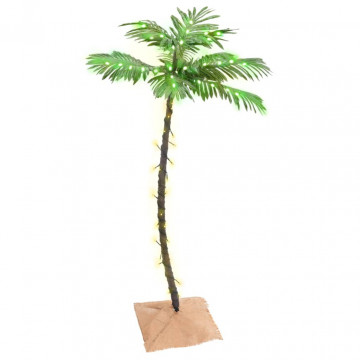 Palmier cu LED, alb, 72 LED-uri alb calde, 120 cm - Img 1