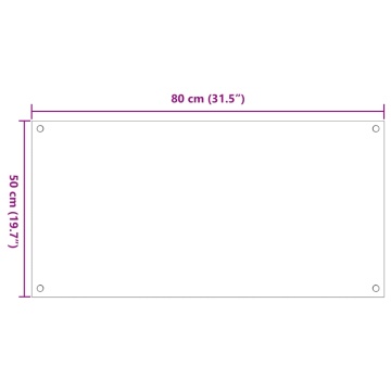 Panou antistropi bucătărie 2 buc. transparent 80x50 cm sticlă - Img 7