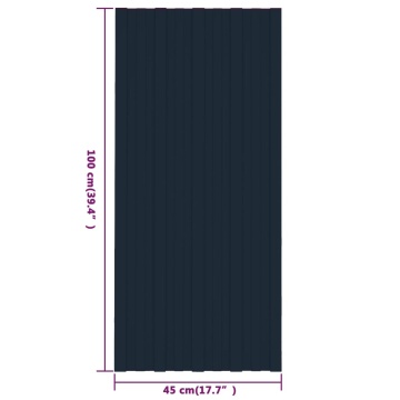 Panouri acoperiș 12 buc. antracit 100x45 cm oțel galvanizat - Img 6