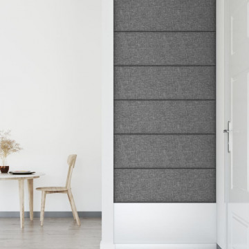 Panouri de perete 12 buc. gri deschis 90x30 cm textil 3,24 m² - Img 5