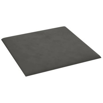 Panouri de perete 12 buc. gri închis 30x30 cm catifea 1,08 m² - Img 4