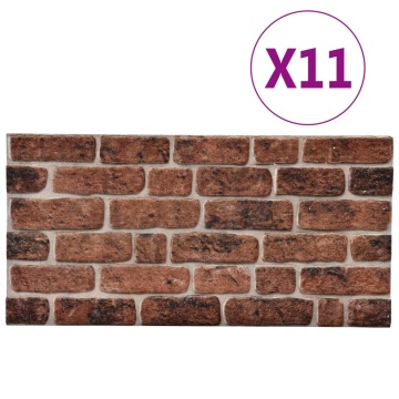 Panouri de perete 3D, model cărămidă, maro închis, 11 buc., EPS - Img 3