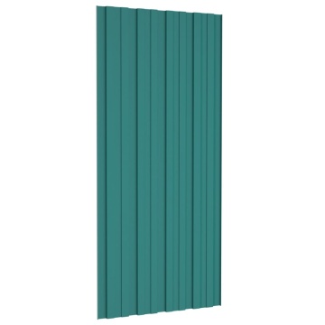 Panouri pentru acoperiș 12 buc. verde 100x45 cm oțel galvanizat - Img 4