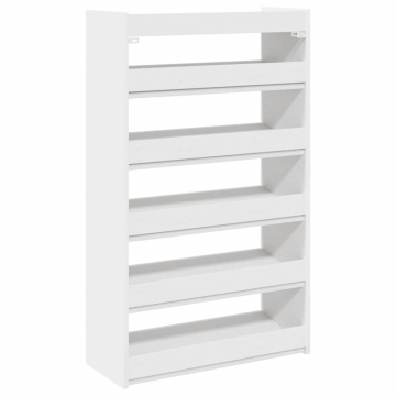 Pantofar, alb, 60x25x100 cm, lemn prelucrat - Img 5