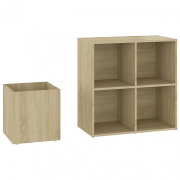 Pantofar de hol, stejar sonoma, 105x35,5x70 cm, PAL - Img 6