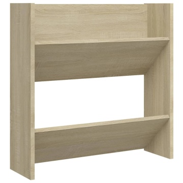 Pantofar de perete, stejar Sonoma, 60x18x60 cm, PAL - Img 2