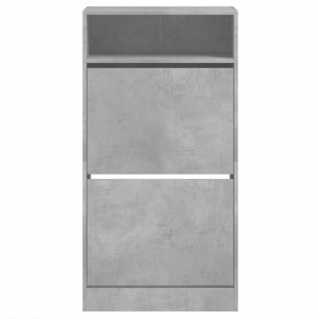 Pantofar, gri beton, 60x34x116 cm, lemn compozit - Img 8