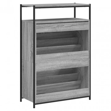 Pantofar, gri sonoma, 75x34x112 cm, lemn prelucrat - Img 6