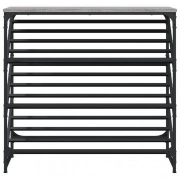 Pantofar, gri sonoma, 90x30x85 cm, lemn prelucrat - Img 4