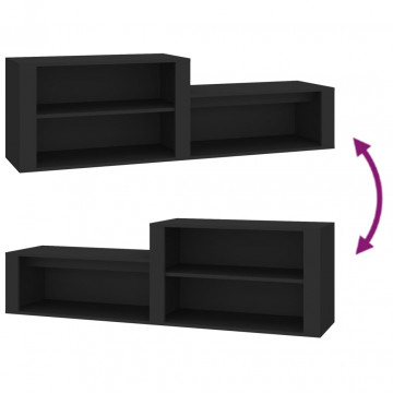 Pantofar, negru, 150x35x45 cm, lemn prelucrat - Img 4