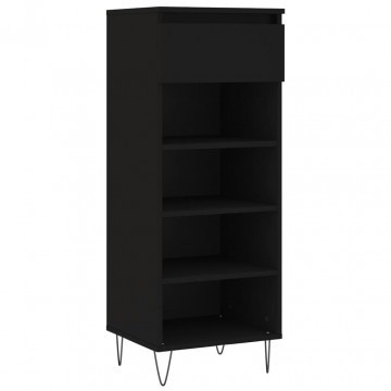 Pantofar, negru, 40x36x105 cm, lemn compozit - Img 2