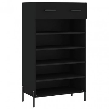 Pantofar, negru, 60x35x105 cm, lemn compozit - Img 2