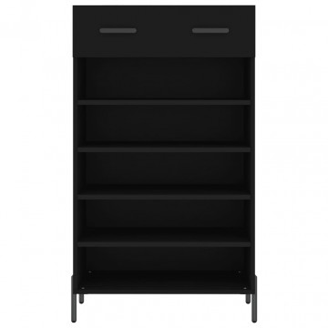 Pantofar, negru, 60x35x105 cm, lemn compozit - Img 5
