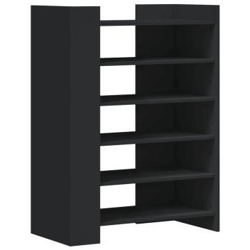 Pantofar, negru, 74,5x37,5x100 cm, lemn prelucrat - Img 5