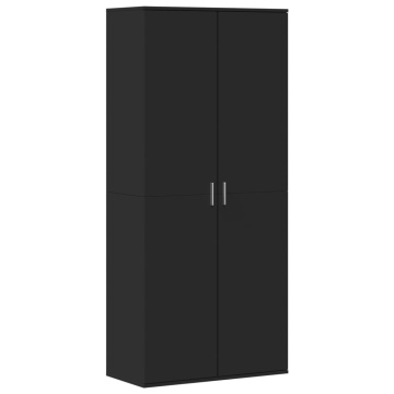 Pantofar, negru, 80 x 39 x 178 cm, PAL - Img 2