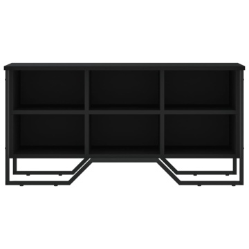 Pantofar, negru, 90x38x45,5 cm, lemn prelucrat - Img 4