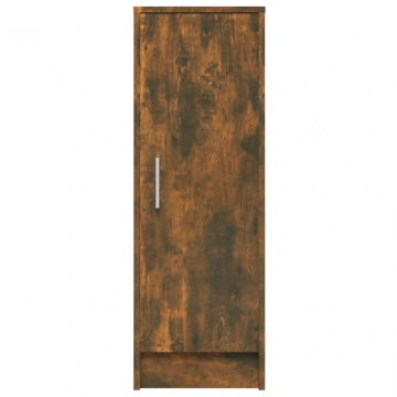 Pantofar, stejar fumuriu, 32x35x92 cm, lemn prelucrat - Img 5