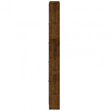 Pantofar, stejar fumuriu, 59x17x169 cm, lemn compozit - Img 6