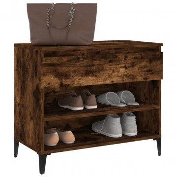 Pantofar, stejar fumuriu, 70x36x60 cm, lemn prelucrat - Img 4