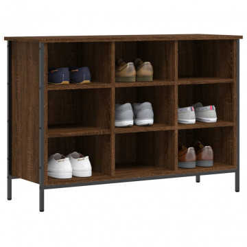 Pantofar, stejar maro, 100x35x70 cm, lemn compozit - Img 3