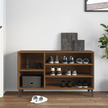 Pantofar, stejar maro, 102x36x60 cm, lemn prelucrat - Img 3