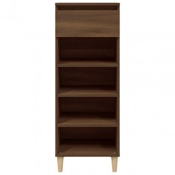Pantofar, stejar maro, 40x36x105 cm, lemn prelucrat - Img 3