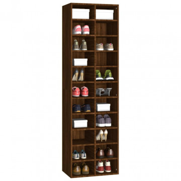 Pantofar, stejar maro, 54x34x183 cm, lemn prelucrat - Img 3