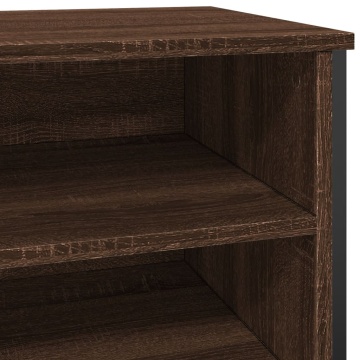 Pantofar, stejar maro, 80x38x78 cm, lemn prelucrat - Img 6