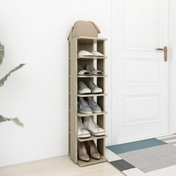 Pantofar, stejar sonoma, 27,5x27x102 cm, lemn prelucrat - Img 3