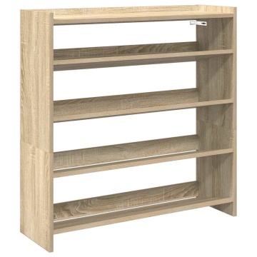 Pantofar, stejar sonoma, 80x25x81 cm, lemn prelucrat - Img 2