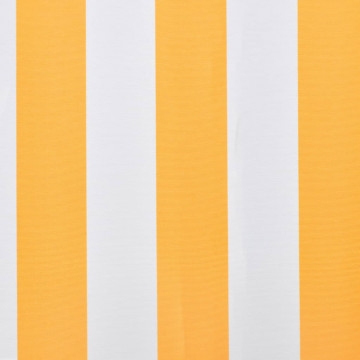 Pânză copertină, galben & alb, 3x2,5m (cadrul nu este inclus) - Img 2