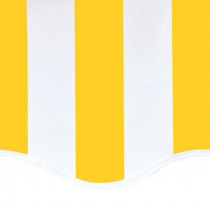 Pânză de rezervă copertină, galben și alb, 4,5x3,5 m - Img 6