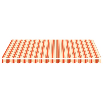 Pânză de rezervă copertină, galben și portocaliu, 3,5x2,5 m - Img 3