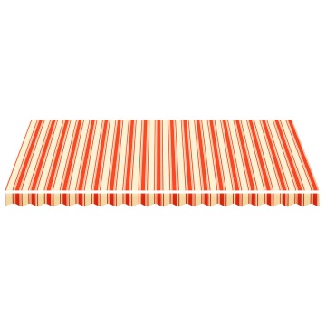 Pânză de rezervă copertină, galben și portocaliu, 4,5x3 m - Img 3