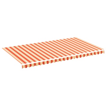 Pânză de rezervă copertină, galben și portocaliu, 6x3,5 m - Img 1