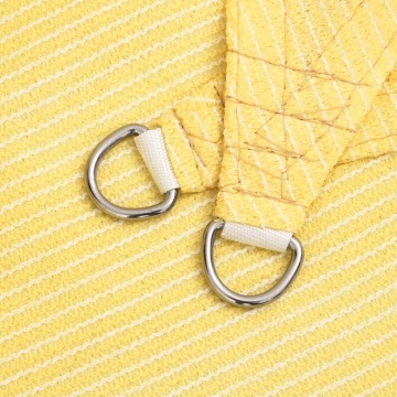 Pânză parasolar, bej, 2,5 x 2,5 x 3,5 m, HDPE, 160 g/m² - Img 5