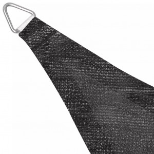 Pânză parasolar din HDPE triunghiulară 5 x 5 x 5 m, antracit - Img 3